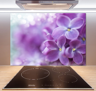 Kitchen splashback Lilac flowers