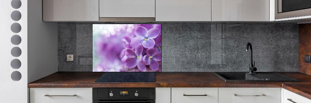 Kitchen splashback Lilac flowers