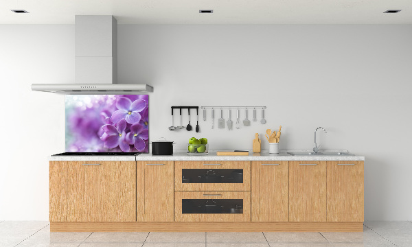 Kitchen splashback Lilac flowers