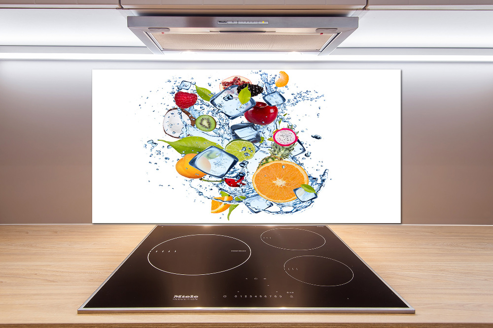 Kitchen splashback Fruit and ice