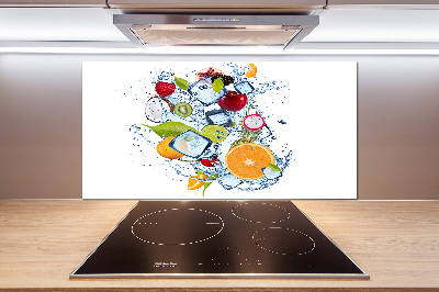 Kitchen splashback Fruit and ice