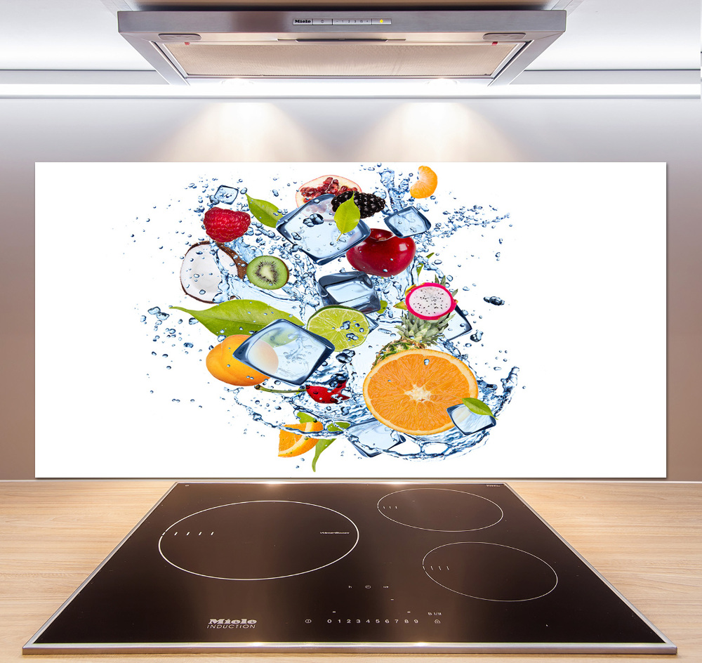 Kitchen splashback Fruit and ice