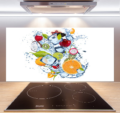 Kitchen splashback Fruit and ice