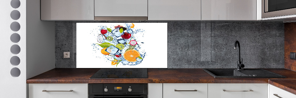 Kitchen splashback Fruit and ice