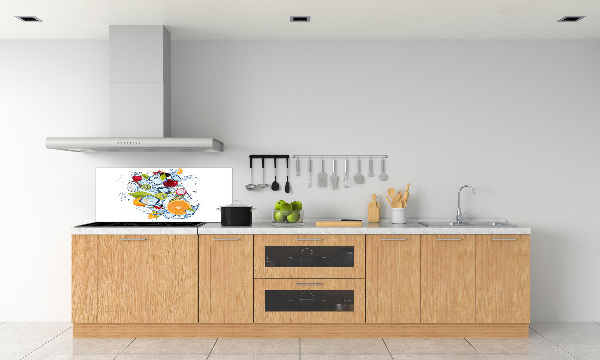 Kitchen splashback Fruit and ice