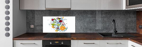 Kitchen splashback Fruit and ice