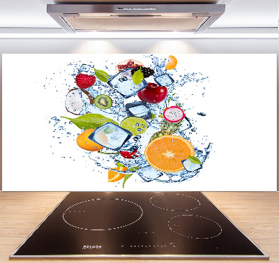 Kitchen splashback Fruit and ice