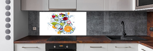 Kitchen splashback Fruit and ice