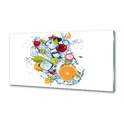 Kitchen splashback Fruit and ice