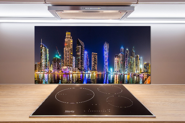 Cooker splashback Dubai at night