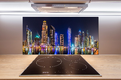 Cooker splashback Dubai at night