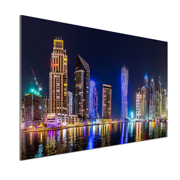 Cooker splashback Dubai at night