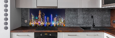 Cooker splashback Dubai at night