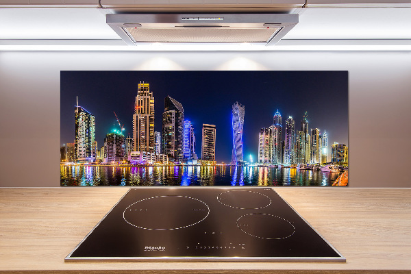 Cooker splashback Dubai at night