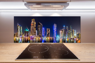 Cooker splashback Dubai at night