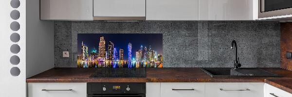 Cooker splashback Dubai at night