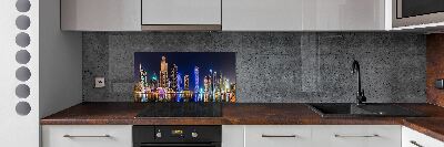 Cooker splashback Dubai at night