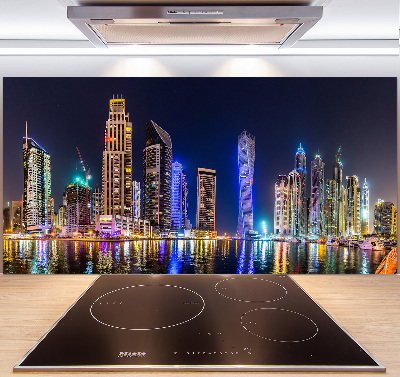 Cooker splashback Dubai at night