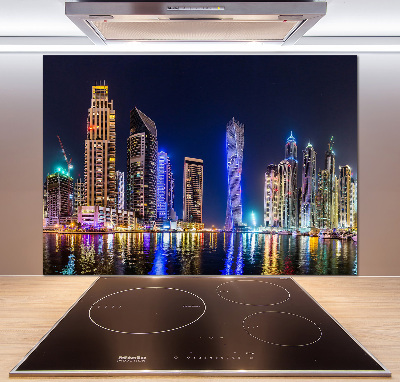 Cooker splashback Dubai at night