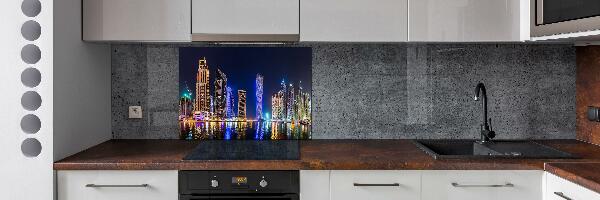 Cooker splashback Dubai at night