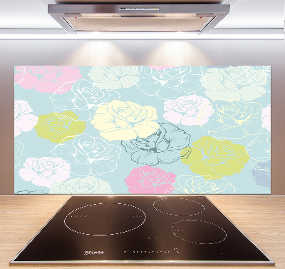 Cooker splashback Roses