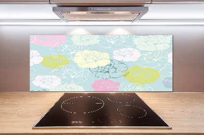 Cooker splashback Roses