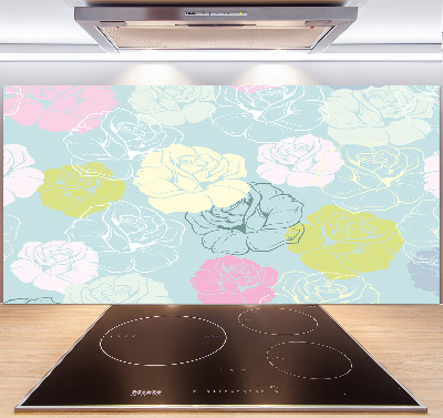 Cooker splashback Roses