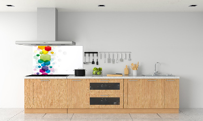 Cooker splashback Colorful cubes