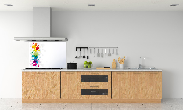 Cooker splashback Colorful cubes