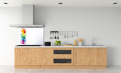 Cooker splashback Colorful cubes