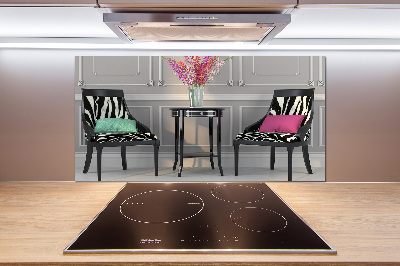 Cooker splashback Two chairs