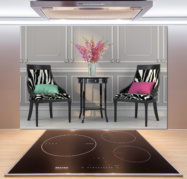 Cooker splashback Two chairs