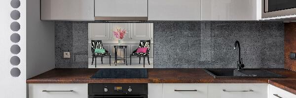 Cooker splashback Two chairs