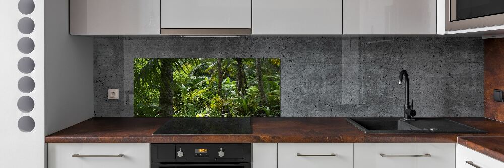 Kitchen wall panels Tropical forest