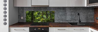 Kitchen wall panels Tropical forest