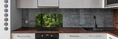 Kitchen wall panels Tropical forest