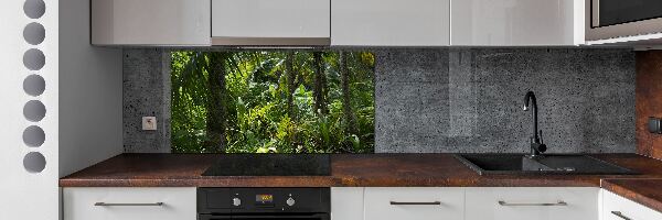 Kitchen wall panels Tropical forest