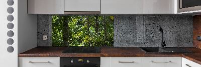 Kitchen wall panels Tropical forest