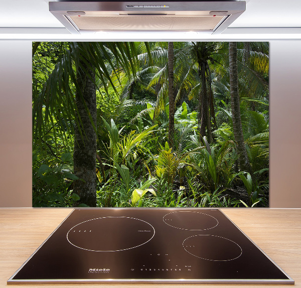 Kitchen wall panels Tropical forest