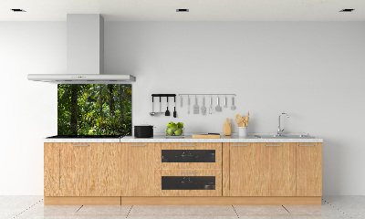 Kitchen wall panels Tropical forest