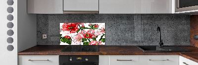 Cooker splashback Hibiscus