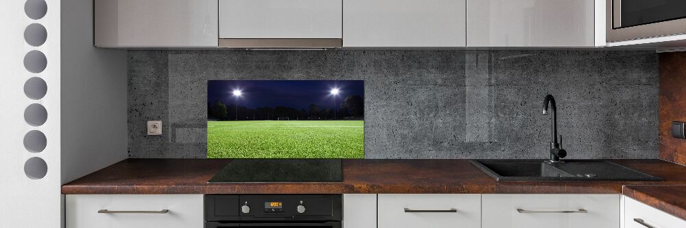 Cooker splashback Football pitch