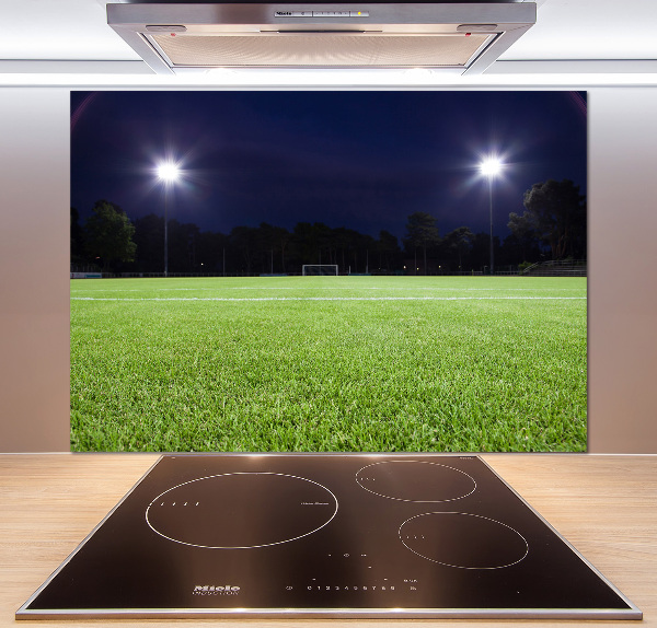 Cooker splashback Football pitch