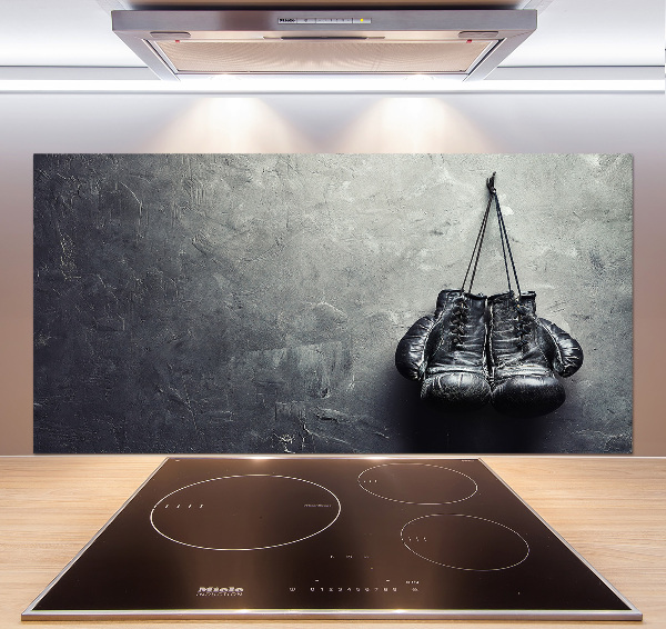 Cooker splashback Boxing gloves