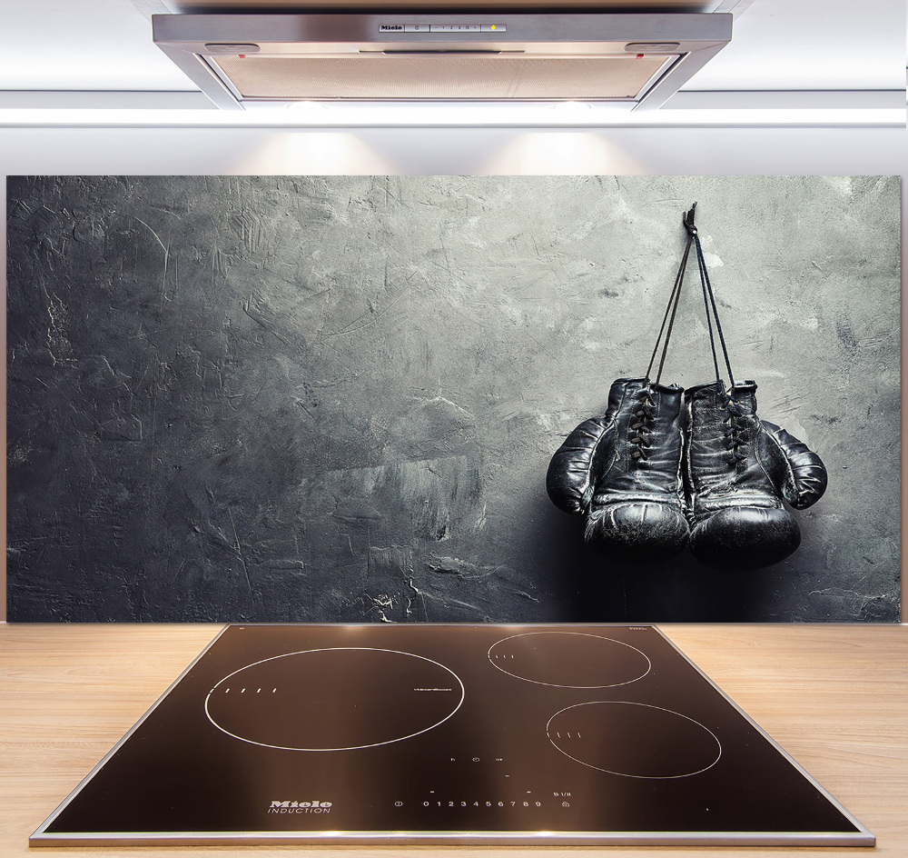 Cooker splashback Boxing gloves