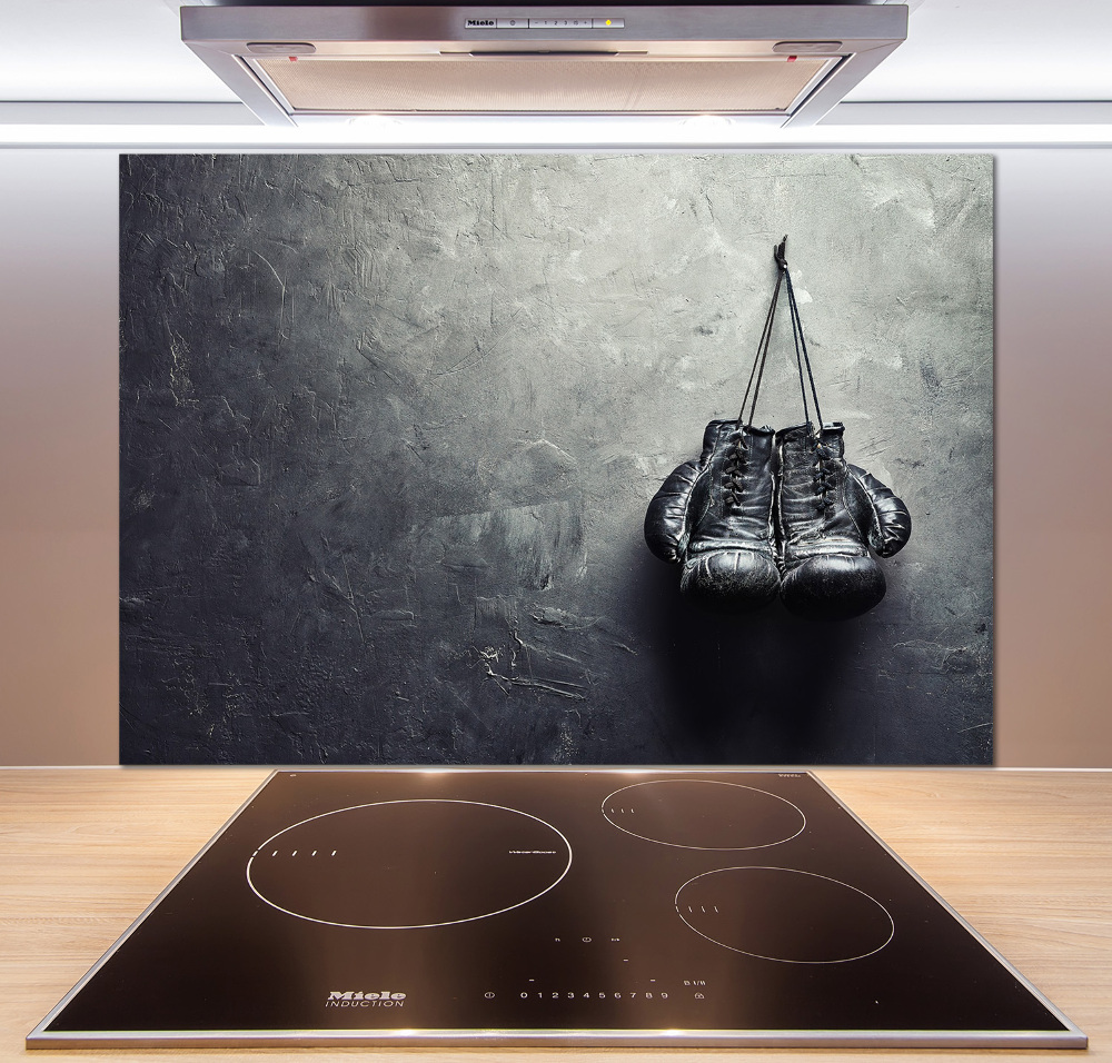 Cooker splashback Boxing gloves