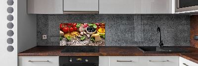 Kitchen splashback Italian food