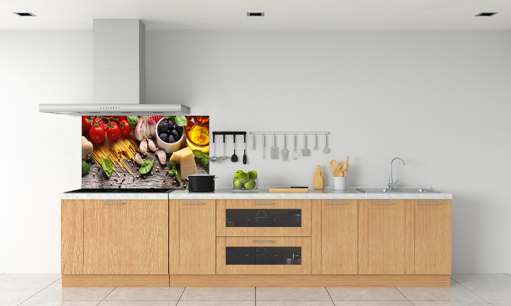 Kitchen splashback Italian food