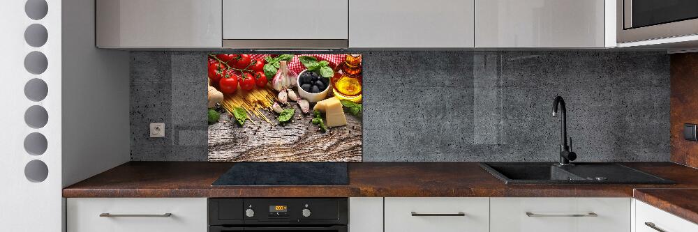 Kitchen splashback Italian food