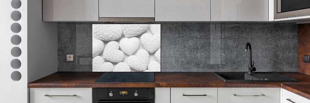 Cooker splashback White background